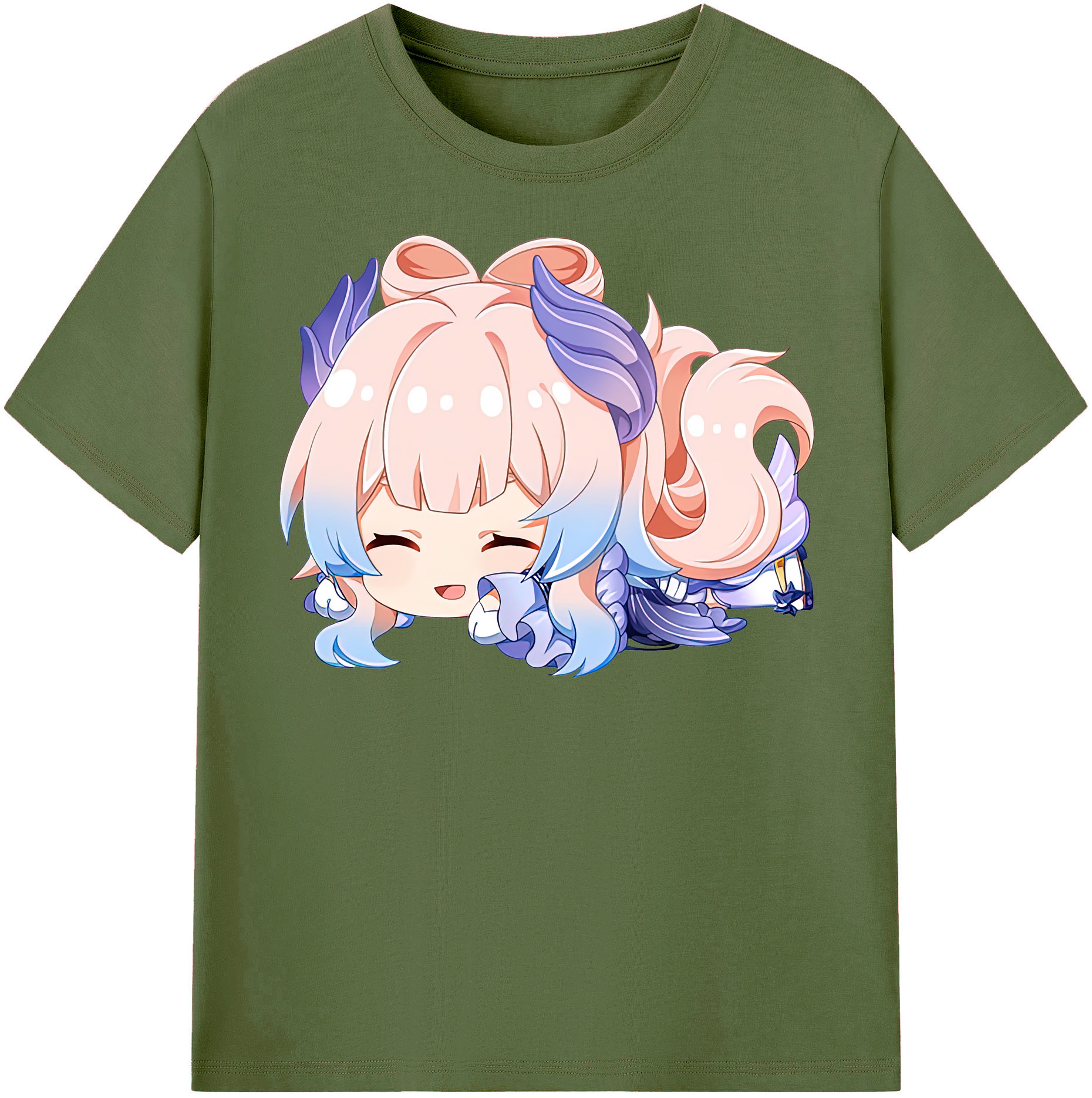 げんし神 珊瑚宮心海 サンゴノミヤ・ココミ genshin Sangonomiya Kokomi 綿100％半袖Tシャツ（フロントプリント）